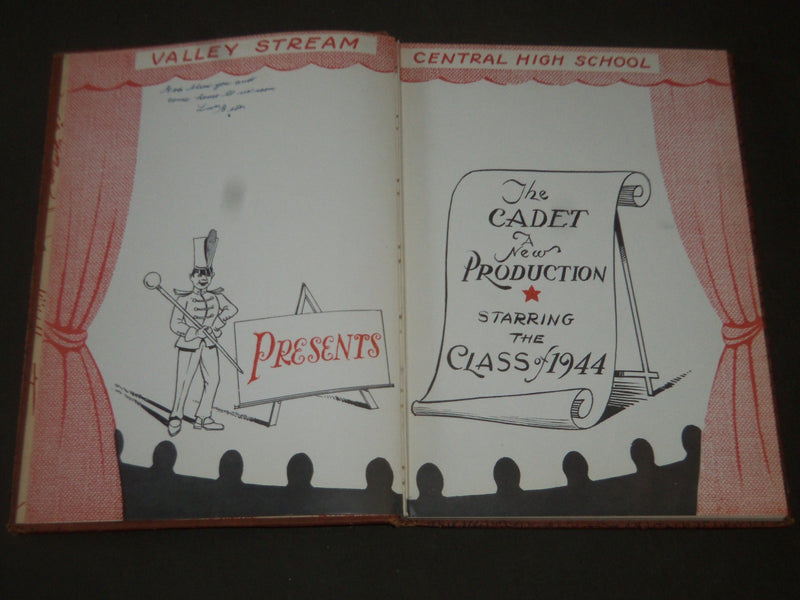 1944 THE CADET VALLEY STREAM CENTRAL HIGH SCHOOL YEARBOOK - NEW YORK - YB 1058