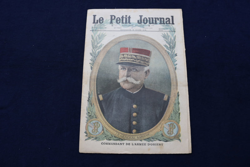 1916 MAR 19 LE PETIT JOURNAL SUPPLEMENT ILLUSTRE MAGAZINE - GEN. SARRAIL-NP 8763
