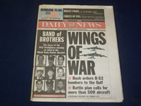2001 SEP 23 NY DAILY NEWS NEWSPAPER - WINGS OF WAR - BOMBERS TO GULF - NP 4070