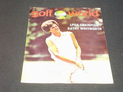 1975 JUNE 6 GOLF WORLD MAGAZINE - KATHY WHITWORTH FRONT COVER - E 6729