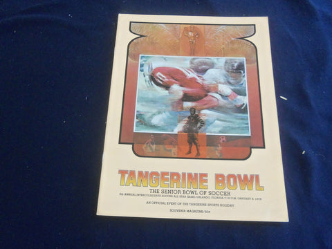 1978 JANUARY 8 TANGERINE BOWL SOCCER PROGRAM - EAST VS. WEST - ST 6362F