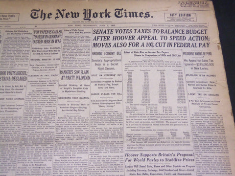 1932 JUNE 1 NEW YORK TIMES - PAYMENTS BY SHERWOOD LINKED TO WALKER - NT 4798