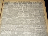 1927 AUGUST 11 NEW YORK TIMES - SACCO & VANZETTI REPRIEVED AT LAST HOUR- NT 9559