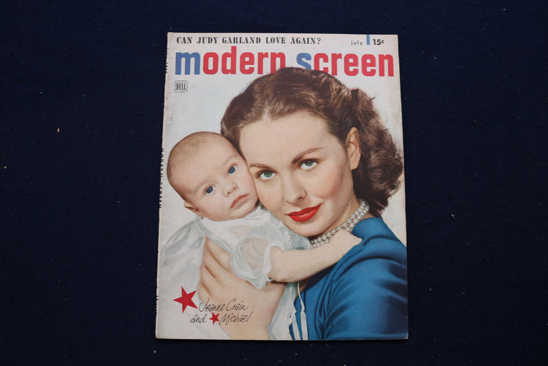1949 JULY MODERN SCREEN MAGAZINE - JEANNE CRAIN COVER - E 17291