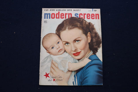 1949 JULY MODERN SCREEN MAGAZINE - JEANNE CRAIN COVER - E 17291