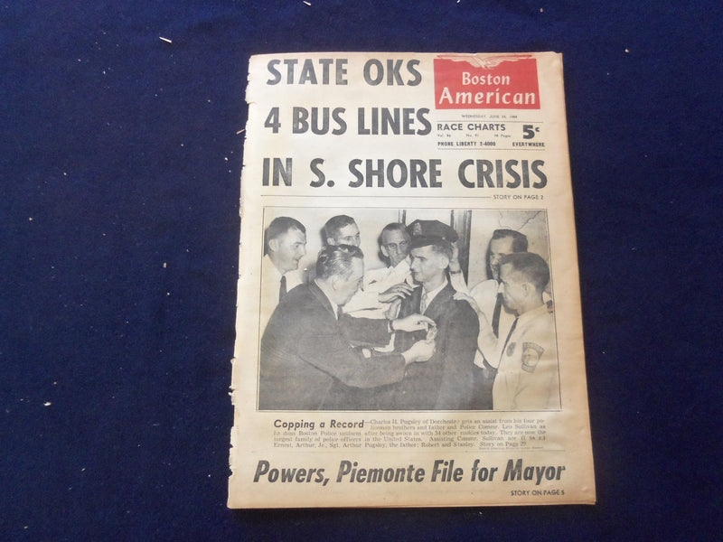 1959 JUNE 24 BOSTON AMERICAN NEWSPAPER - STATE OKS 4 BUS LINES - NP 6241