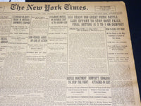 1921 JULY 2 NEW YORK TIMES NEWSPAPER- ALL READY FOR GREAT FISTIC BATTLE- NT 8693
