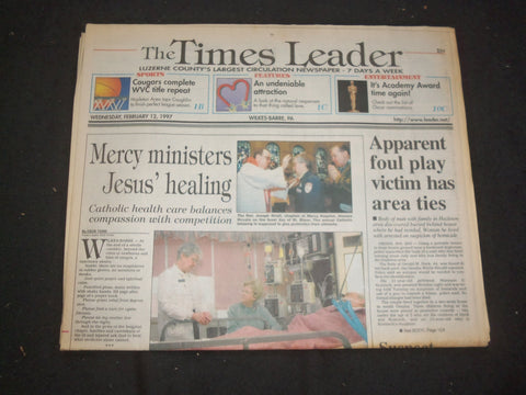 1997 FEB 12 WILKES-BARRE TIMES LEADER - MERCY MINISTERS JESUS' HEALING - NP 7741