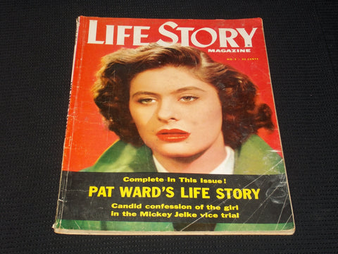 1954 VOL 13 #2 LIFE STORY MAGAZINE - PAT WARD FRONT COVER - E 7674