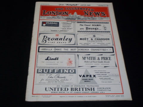 1956 JANUARY 21 ILLUSTRATED LONDON NEWS MAGAZINE NICE COVERS & ADS - E 4244
