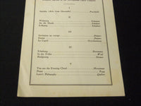 1934 NOVEMBER 1 CINCINNATI WOMAN'S CLUB PROGRAM - MARGARET HALSTEAD - J 5441
