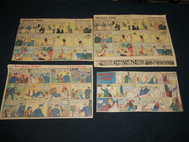 1930'S-1940'S MICKEY FINN COLOR COMIC STRIPS LOT OF 14 - NP 5336
