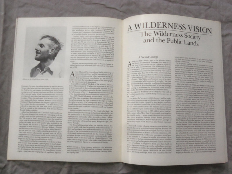 1989 A TRIBUTE TO ANSEL ADAMS SOFTCOVER BOOK BY - K 274