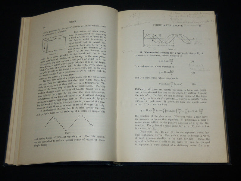 1921 LIGHT TEXTBOOK FOR STUDENTS WHO HAVE HAD ONE YEAR OF PHYSICS - KD 6373