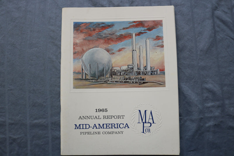 1965-1969 MID-ATLANTIC PIPELINE COMPANY (MAPCO) ANNUAL REPORTS-LOT OF 5 - K 3216