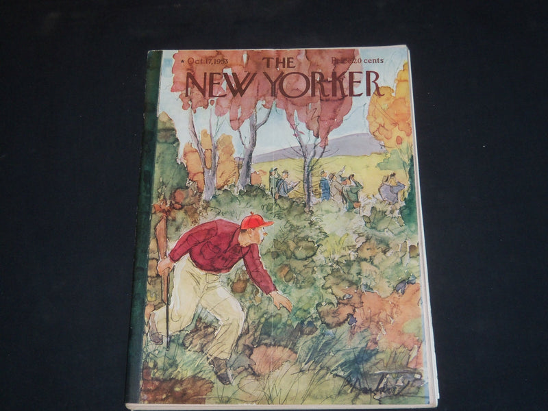 1953 OCTOBER 17 THE NEW YORKER MAGAZINE - ILLUSTRATED COVER - NY 984