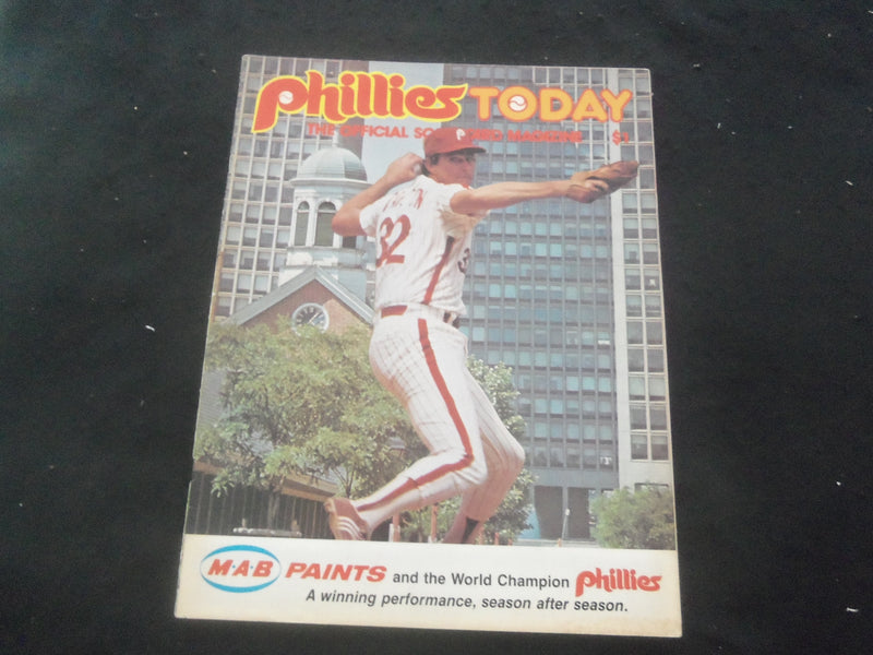 1978-1985 PHILADELPHIA PHILLIES PROGRAM/SCORECARD - LOT OF 5 - B 4443X