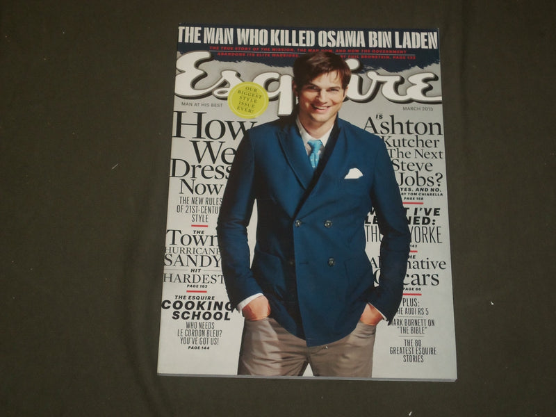 2013 MARCH ESQUIRE MAGAZINE - ASHTON KUTCHER COVER - B 1990