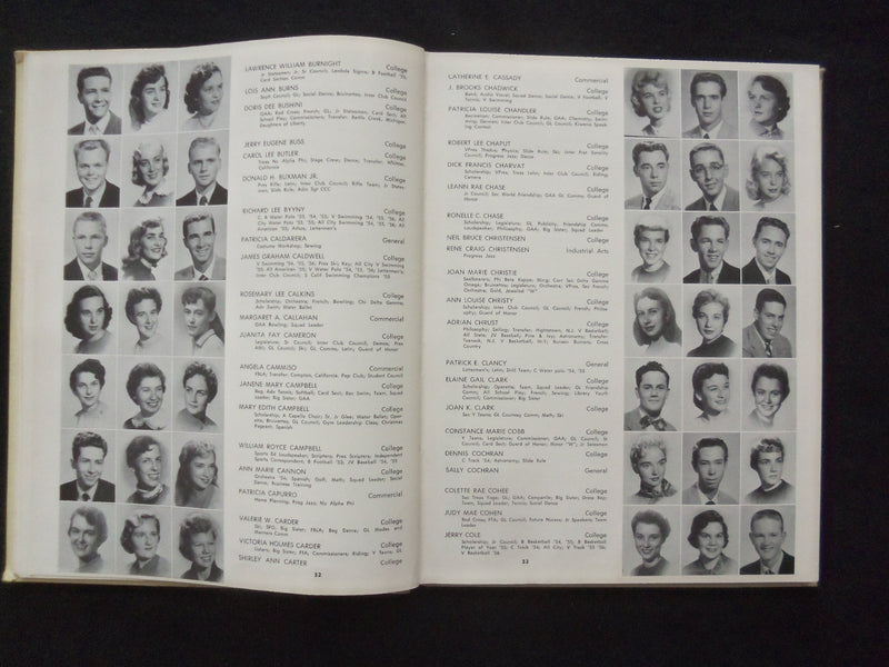 1956 CAMPANILE WOODROW WILSON HIGH SCHOOL YEARBOOK - LONG BEACH, CA - YB 3365