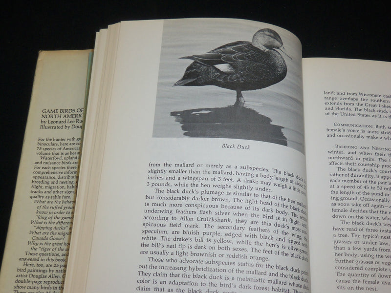 1973 GAME BIRDS OF NORTH AMERICA HARDCOVER BOOK BY LEONARD LEE RUE - I 1978