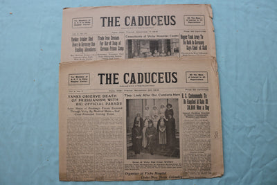 1918 THE CADUCEUS VICHY (FRANCE) HOSPITAL NEWSPAPER - LOT OF 2 - NP 9067