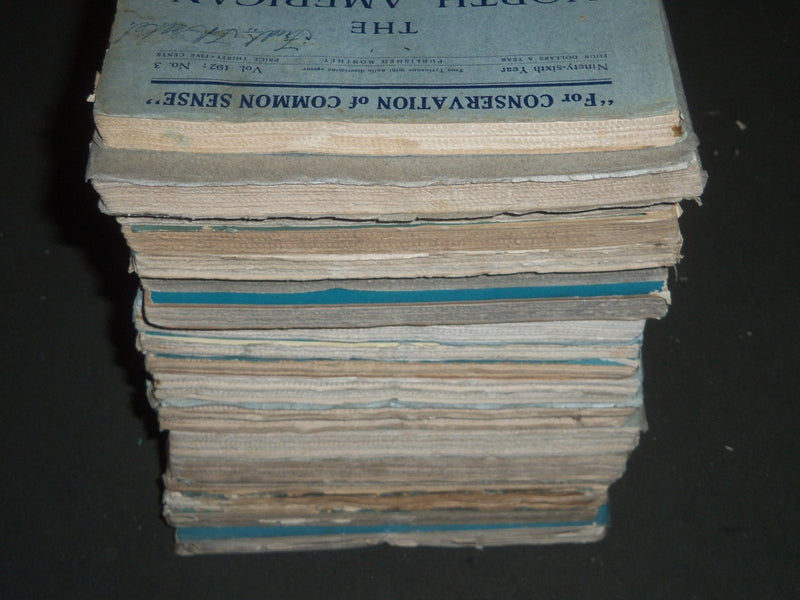 1908-1923 NORTH AMERICAN REVIEW LOT OF 18 ISSUES - STORIES/ARTICLES - WR 1291