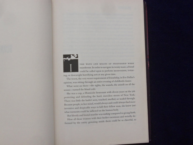 2006 BORN IN DEATH HARDCOVER BOOK - NORA ROBERTS AS ROBB - AUTOGRAPHED - KD 8927