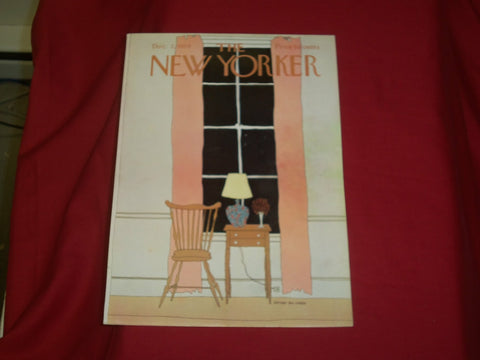 1974 DECEMBER 2 NEW YORKER MAGAZINE FRONT COVER ONLY - GREAT ART FOR FRAMING