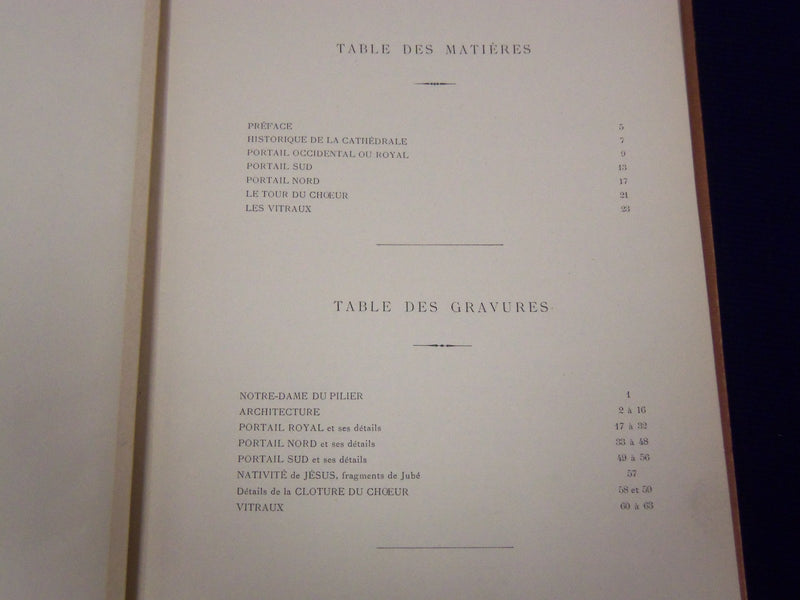 1900 MONOGRAPHIE DE LA CATHEDRALE DE CHARTRES BY ETIENNE HOUVET - FRENCH- KD 859