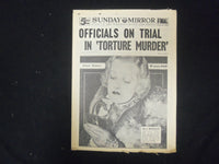 1937 FEBRUARY 14 NY SUNDAY MIRROR-OFFICIALS ON TRIAL IN 'TORTURE MURDER'-NP 2324