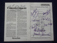 1983 JAN 19 GUNTRAM SIGNED PROGRAM - REINER GOLDBERG + 6 OTHER SIGNATURES