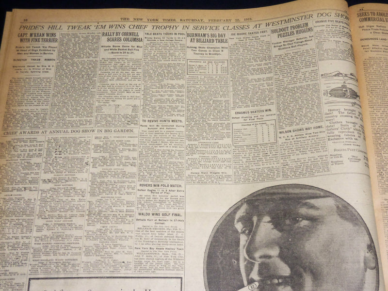 1919 FEB 22 NEW YORK TIMES - CIVIL WAR IN MUNICH, PREMIER EISNER SLAIN - NT 7973