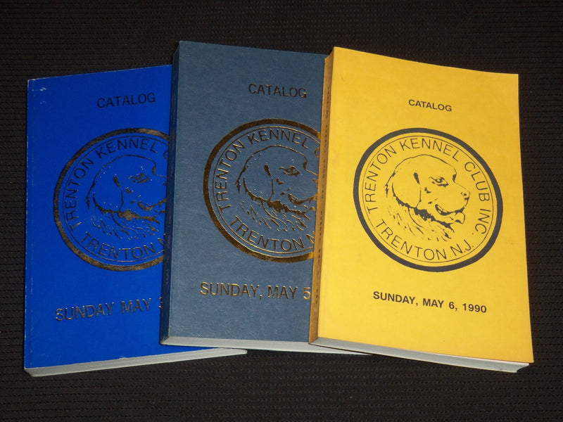 1990-1992 TRENTON KENNEL CLUB CATALOGS LOT OF 3 ISSUES - NEW JERSEY - O 3178E