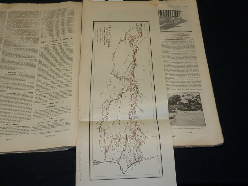 1898 JAN-DEC LE MOUVEMENT GEOGRAPHIQUE MAGAZINE BOUND VOLUME - KD 5393