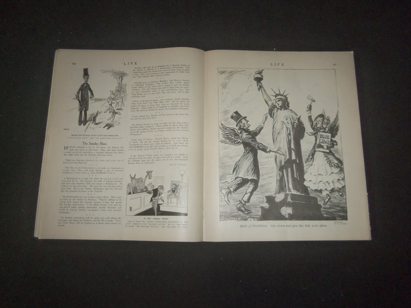 1921 JANUARY 20 LIFE MAGAZINE - BLUE SUNDAY NUMBER - O PERFECT DAY! - L 771O