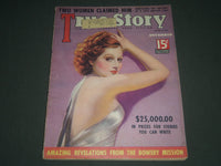 1936 NOVEMBER TRUE STORY MAGAZINE - ELEANORE WHITNEY FRONT COVER - ST 5340