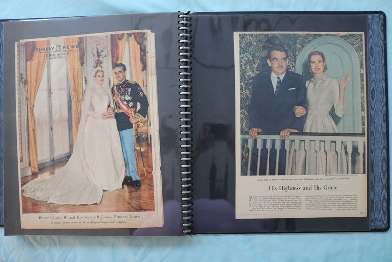 MOVIE STAR MAGAZINE PHOTOS SCRAPBOOK - GRACE KELLY- V. MAYO - DEBORAH KERR - #17