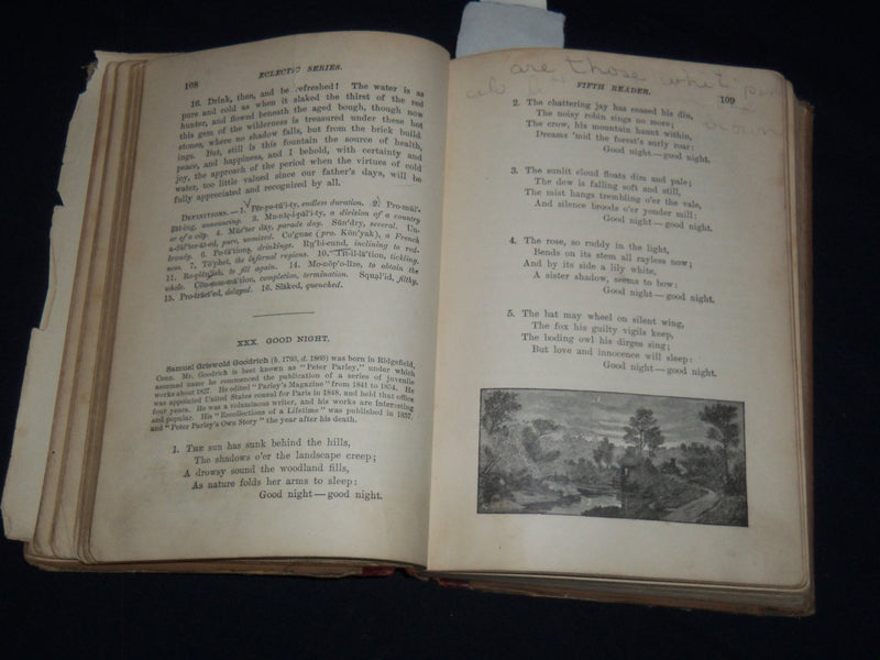 1896 MCGUFFEY'S FIFTH ECLECTIC READER BOOK - REVISED EDITION - K 2003