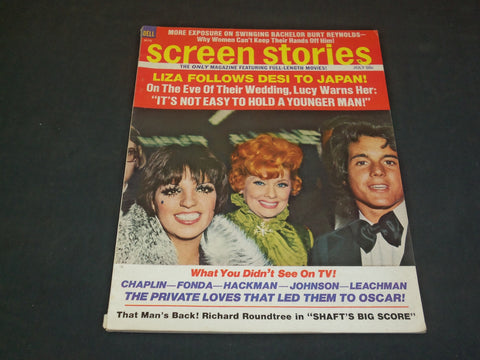 1972 JULY SCREEN STORIES MAGAZINE - LIZA MINNELLI, LUCY, DESI ARNAZ JR - SP 8222