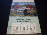 1958 SUPERIOR GIFT LINE HANGERS CALENDAR SALESMAN SAMPLE SHEETS BOOK - C 6