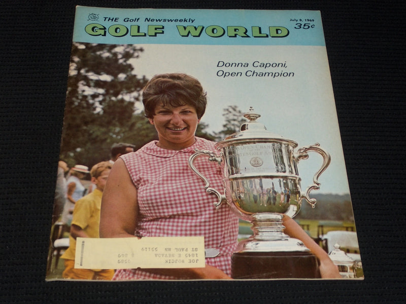 1969 JULY 8 GOLF WORLD MAGAZINE - DONNA CAPONI FRONT COVER - E 6514