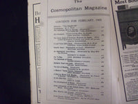 1905 FEBRUARY COSMOPOLITAN MAGAZINE - NICE COVER, ADS AND ARTICLES - ST 3011