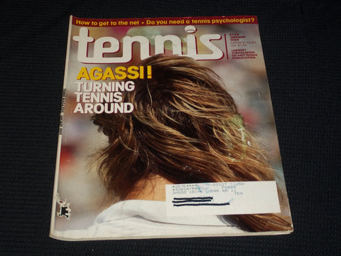 1989 JANUARY TENNIS MAGAZINE - ANDRE AGASSI FRONT COVER - E 5436