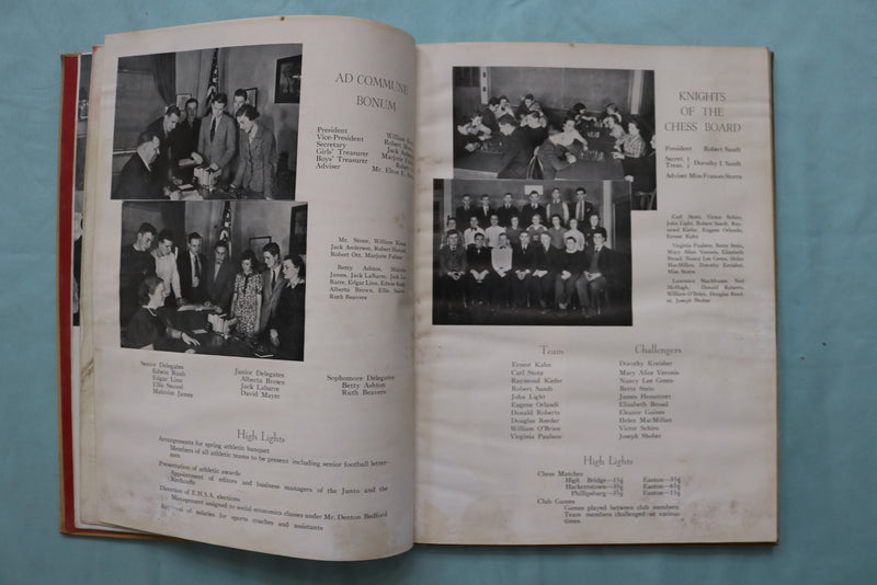 1937 THE RECHAUFFE EASTON HIGH SCHOOL YEARBOOK - EASTON, PENNSYLVANIA - YB 3555
