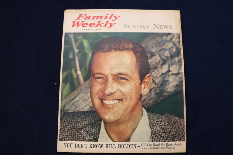 1960 JUNE 5 FAMILY WEEKLY MAGAZINE - WILLIAM HOLDEN COVER - E 23295