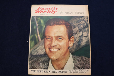 1960 JUNE 5 FAMILY WEEKLY MAGAZINE - WILLIAM HOLDEN COVER - E 23295