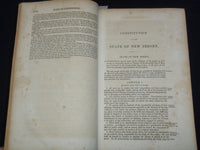 1855 A DIGEST TOF THE LAWS OF NEW JERSEY BOOK - ELMER & NIXON - KD 5981L