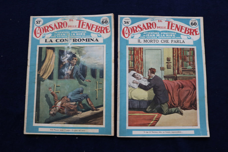 1920'S IL CORSARO DELLE TENEBRE MAGAZINES - LOT OF 39 OF 40 - ITALIAN - O 3546