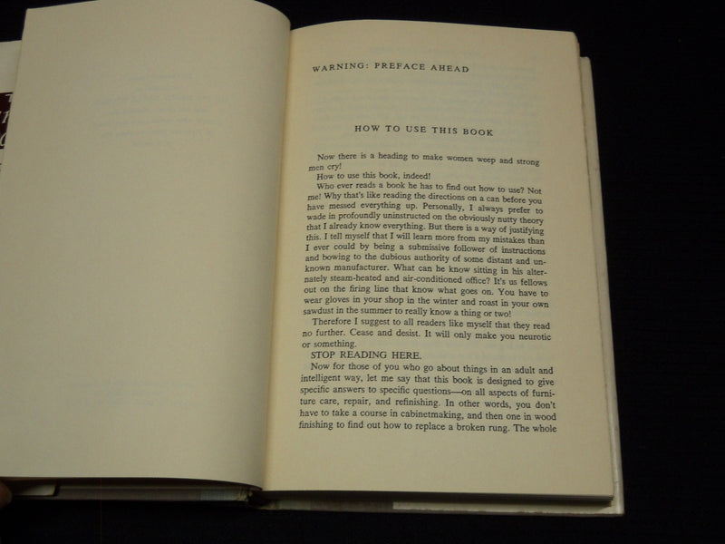1962 THE FURNITURE DOCTOR HARDCOVER BOOK BY GEORGE GROTZ - KD 7655