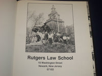 1986 RUTGERS SCHOOL OF LAW NEWARK NEW JERSEY YEARBOOK - GREAT PHOTOS - YB 141